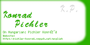 konrad pichler business card
